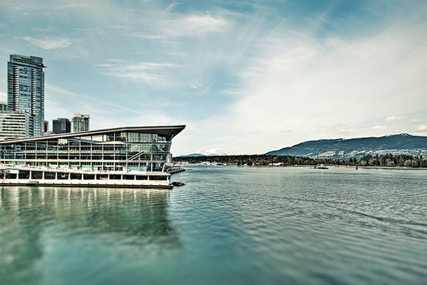 Vancouver Convention Centre on the waters edge