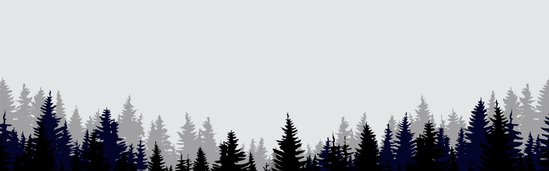 black and white pine trees