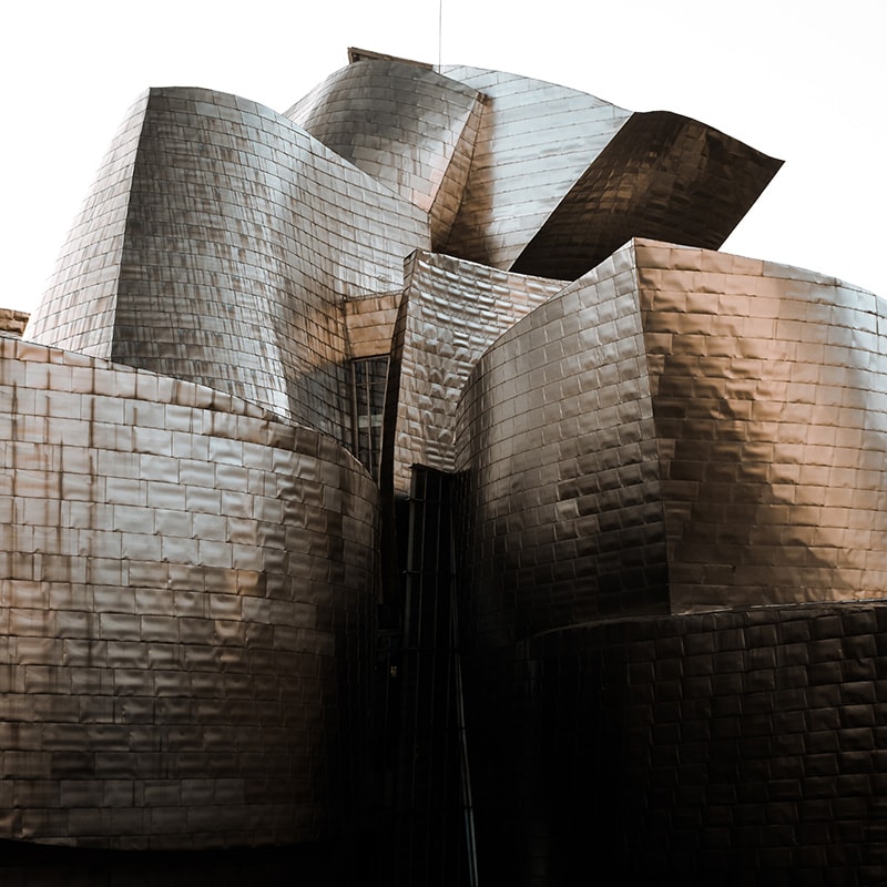 Guggenheim Museum Exterior in Bilbao, Spain
