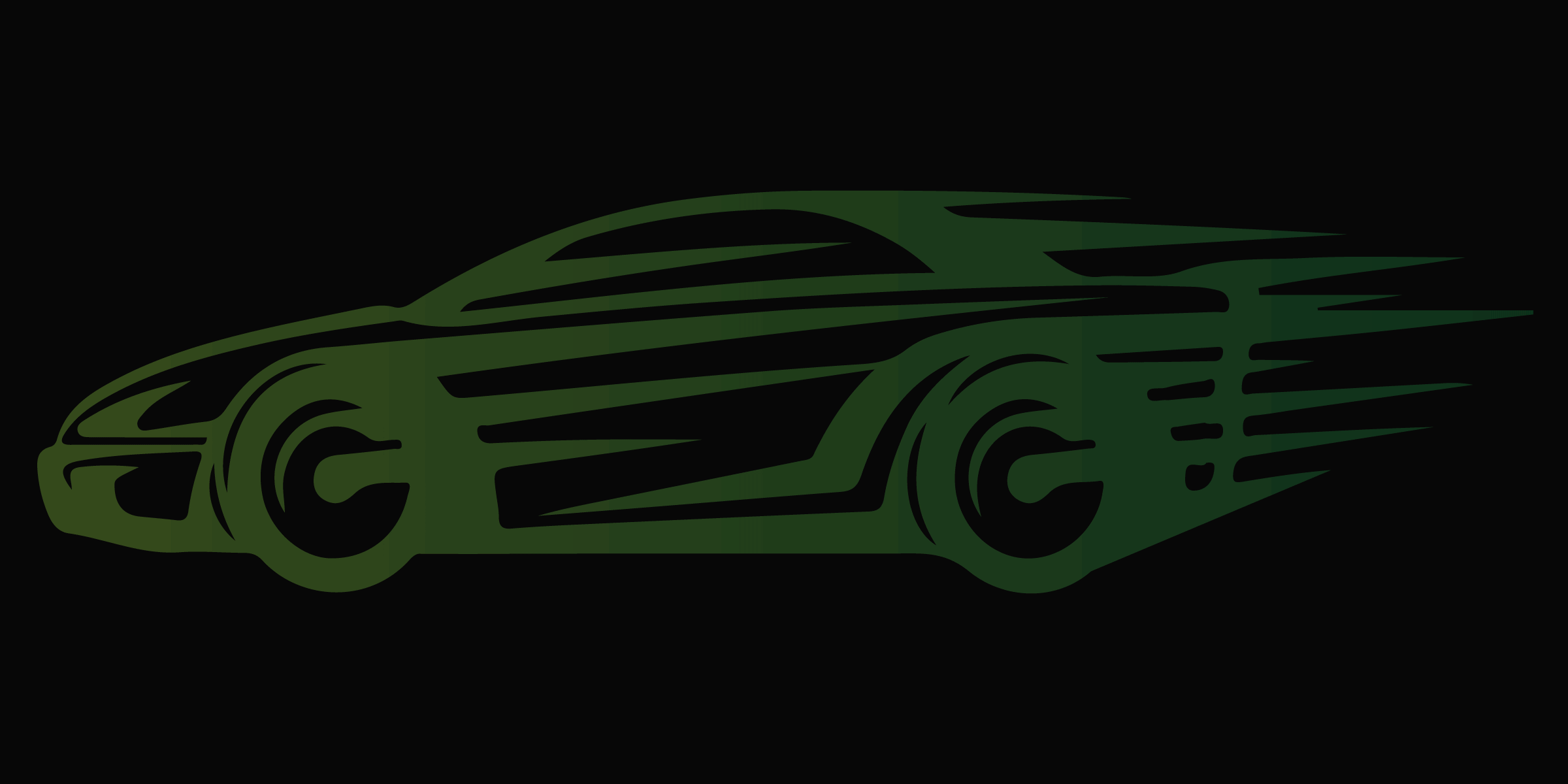 A graphic of a car in motion.