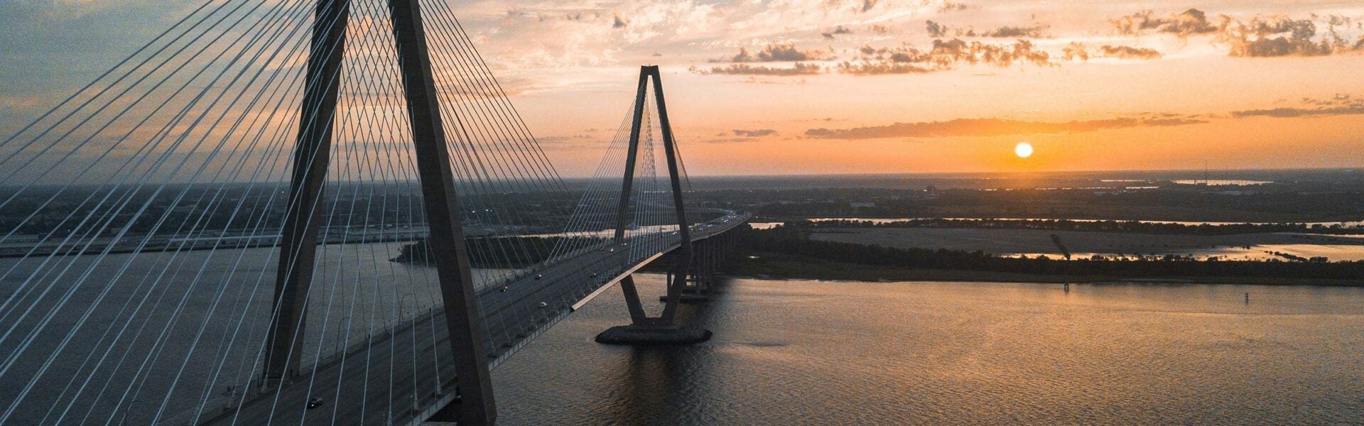 A large bridge in Charleston, SC.