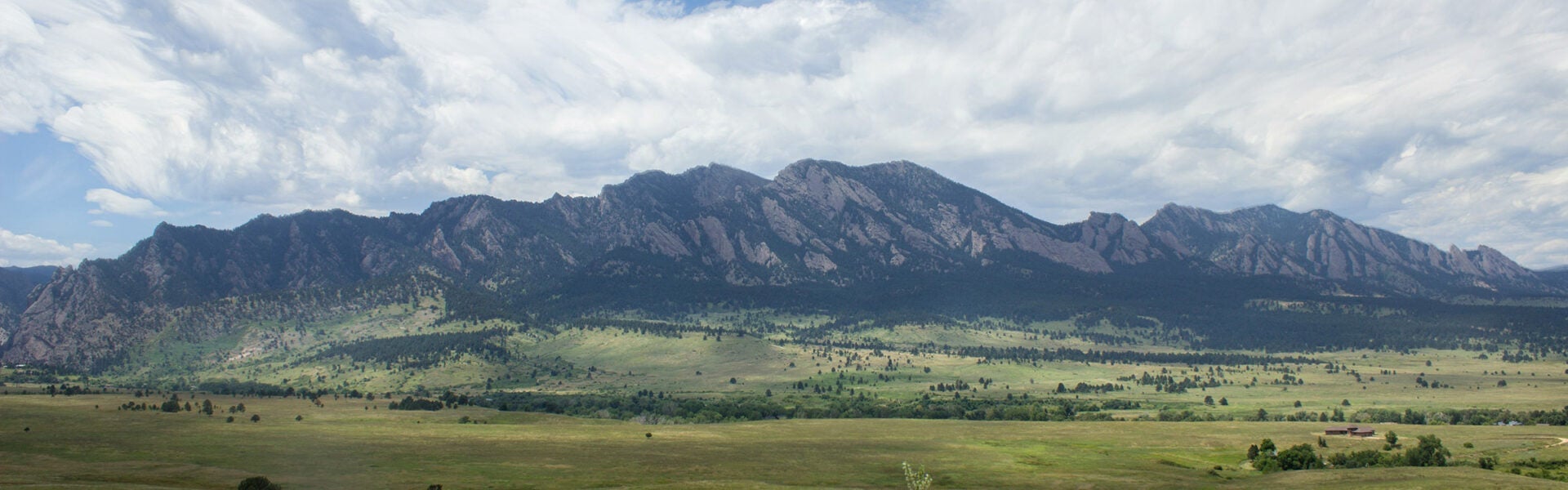 The flatiron mountains near Boulder, Colorado.