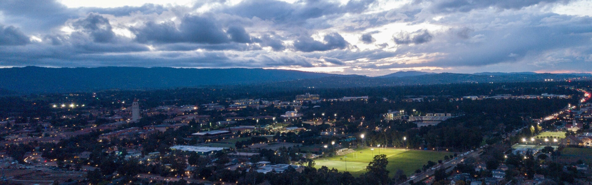 Aerial of Palo Alto, California