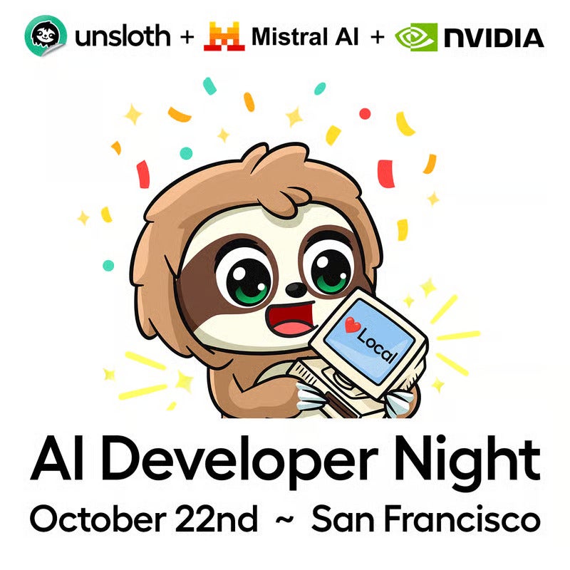 Unsloth x Mistral x NVIDIA AI Party logo
